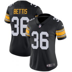 Wholesale Cheap Nike Steelers #36 Jerome Bettis Black Alternate Women\'s Stitched NFL Vapor Untouchable Limited Jersey