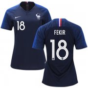 Wholesale Cheap Women's France #18 Fekir Home Soccer Country Jersey