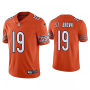 Wholesale Cheap Men's Chicago Bears #19 Equanimeous St. Brown Orange Vapor untouchable Limited Stitched Jersey