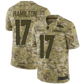 Wholesale Cheap Nike Broncos #17 DaeSean Hamilton Camo Men\'s Stitched NFL Limited 2018 Salute To Service Jersey