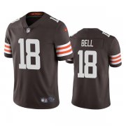 Wholesale Cheap Mens Cleveland Browns #18 David Bell Brown Vapor Untouchable Limited Stitched Jersey