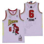 Wholesale Cheap Men's Atlanta Hawks #6 Future White NBA Remix Jersey - Zone