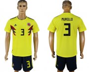 Wholesale Cheap Colombia #3 Murillo Home Soccer Country Jersey