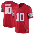 Wholesale Cheap Ohio State Buckeyes 10 Joe Burrow Red 2018 Spring Game College Football Limited Jersey