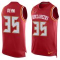 Wholesale Cheap Nike Buccaneers #35 Jamel Dean Red Team Color Men's Stitched NFL Limited Tank Top Jersey