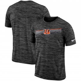 Wholesale Cheap Cincinnati Bengals Nike Sideline Velocity Performance T-Shirt Heathered Black