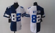 Wholesale Cheap Nike Cowboys #82 Jason Witten Navy Blue/White Women's Stitched NFL Elite Split Jersey