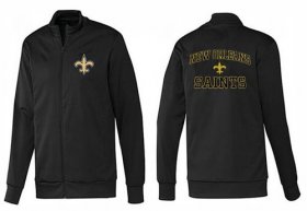 Wholesale Cheap NFL New Orleans Saints Heart Jacket Black