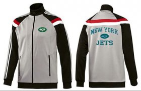 Wholesale Cheap NFL New York Jets Heart Jacket Grey