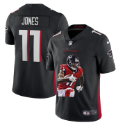 Wholesale Cheap Men's Atlanta Falcons #11 Julio Jones Black Player Portrait Edition 2020 Vapor Untouchable Stitched NFL Nike Limited Jersey