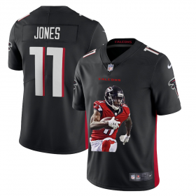 Wholesale Cheap Men\'s Atlanta Falcons #11 Julio Jones Black Player Portrait Edition 2020 Vapor Untouchable Stitched NFL Nike Limited Jersey