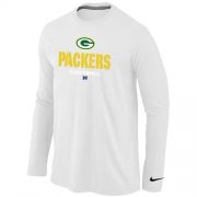 Wholesale Cheap Nike Green Bay Packers Critical Victory Long Sleeve NFL T-Shirt White