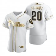Wholesale Cheap Philadelphia Phillies #20 Mike Schmidt White Nike Men's Authentic Golden Edition MLB Jersey