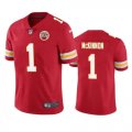 Wholesale Cheap Men's Kansas City Chiefs #1 Jerick McKinnon Red Vapor Untouchable Limited Stitched Football Jersey