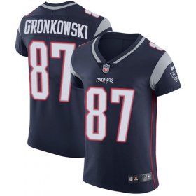 Wholesale Cheap Nike Patriots #87 Rob Gronkowski Navy Blue Team Color Men\'s Stitched NFL Vapor Untouchable Elite Jersey