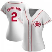 Women's Nick Castellanos Cincinnati Reds Authentic White jersey