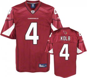 Wholesale Cheap Cardinals #4 Kevin Kolb Red Stitched NFL Jersey
