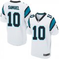 Wholesale Cheap Nike Panthers #10 Curtis Samuel White Men's Stitched NFL Elite Jersey