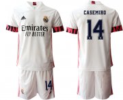 Wholesale Cheap Men 2020-2021 club Real Madrid home 14 white Soccer Jerseys1