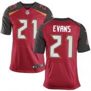 Wholesale Cheap Nike Buccaneers #21 Justin Evans Red Team Color Men's Stitched NFL New Elite Jersey