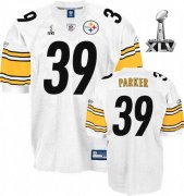 Wholesale Cheap Steelers #39 Willie Parker White Super Bowl XLV Stitched NFL Jersey