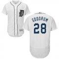 Wholesale Cheap Tigers #28 Niko Goodrum White Flexbase Authentic Collection Stitched MLB Jersey