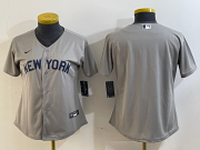 Cheap Women's New York Yankees Blank Gray Field of Dreams Cool Base Jersey