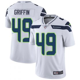 Wholesale Cheap Nike Seahawks #49 Shaquem Griffin White Men\'s Stitched NFL Vapor Untouchable Limited Jersey