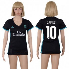 Wholesale Cheap Women\'s Real Madrid #10 James Away Soccer Club Jersey