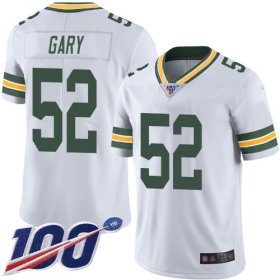 Wholesale Cheap Nike Packers #52 Rashan Gary White Men\'s Stitched NFL 100th Season Vapor Limited Jersey