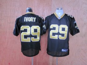 Wholesale Cheap Saints #29 Christopher Ivory Black Stitched Throwback NFL Jersey