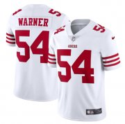 Wholesale Cheap Men's San Francisco 49ers #54 Fred Warner 2022 New White Vapor Untouchable Stitched Jersey
