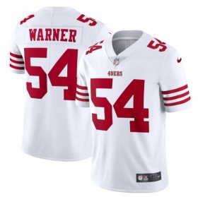 Wholesale Cheap Men\'s San Francisco 49ers #54 Fred Warner 2022 New White Vapor Untouchable Stitched Jersey