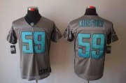 Wholesale Cheap Nike Panthers #59 Luke Kuechly Grey Shadow Men's Stitched NFL Elite Jersey