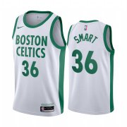 Wholesale Cheap Nike Celtics #36 Marcus Smart White NBA Swingman 2020-21 City Edition Jersey