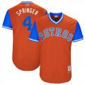 Wholesale Cheap Astros #4 George Springer Orange 