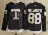 Wholesale Cheap Men's Toronto Maple Leafs 88 William Nylander Navy 2022 NHL Heritage Classic Adidas Jersey