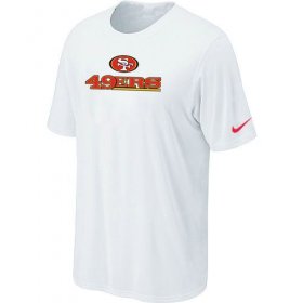 Wholesale Cheap Nike San Francisco 49ers Authentic Logo NFL T-Shirt White