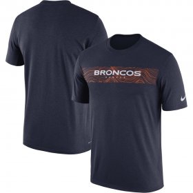 Wholesale Cheap Denver Broncos Nike Sideline Seismic Legend Performance T-Shirt Navy