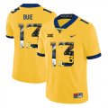 Wholesale Cheap West Virginia Mountaineers 13 Andrew Buie Yellow Fashion College Football Jersey