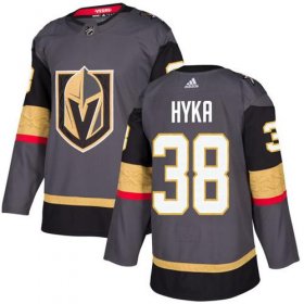 Wholesale Cheap Adidas Golden Knights #38 Tomas Hyka Grey Home Authentic Stitched Youth NHL Jersey
