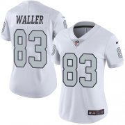 Wholesale Cheap Nike Raiders #83 Darren Waller White Women's Stitched NFL Limited Rush Jersey