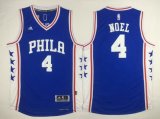 Wholesale Cheap Men's Philadelphia 76ers #4 Nerlens Noel Revolution 30 Swingman 2015-16 Blue Jersey