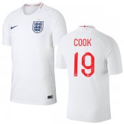 Wholesale Cheap England #19 Cook Home Thai Version Soccer Country Jersey