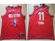 Wholesale Cheap Men's Atlanta Hawks #11 Trae Young Red Jordan Brand 2020 All-Star Game Swingman Stitched NBA Jersey
