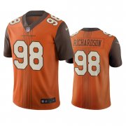 Wholesale Cheap Cleveland Browns #98 Sheldon Richardson Brown Vapor Limited City Edition NFL Jersey