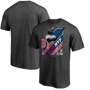 Wholesale Cheap Boston Red Sox #19 Jackie Bradley Jr. Majestic 2018 American League Champions MVP Runner T-Shirt Gray