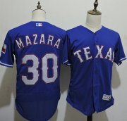 Wholesale Cheap Rangers #30 Nomar Mazara Blue Flexbase Authentic Collection Stitched MLB Jersey