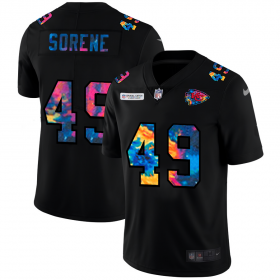 Cheap Kansas City Chiefs #49 Daniel Sorensen Men\'s Nike Multi-Color Black 2020 NFL Crucial Catch Vapor Untouchable Limited Jersey
