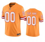 Wholesale Cheap Men's Tampa Bay Buccaneers Active Player Custom Orange Throwback Limited Stitched Jersey